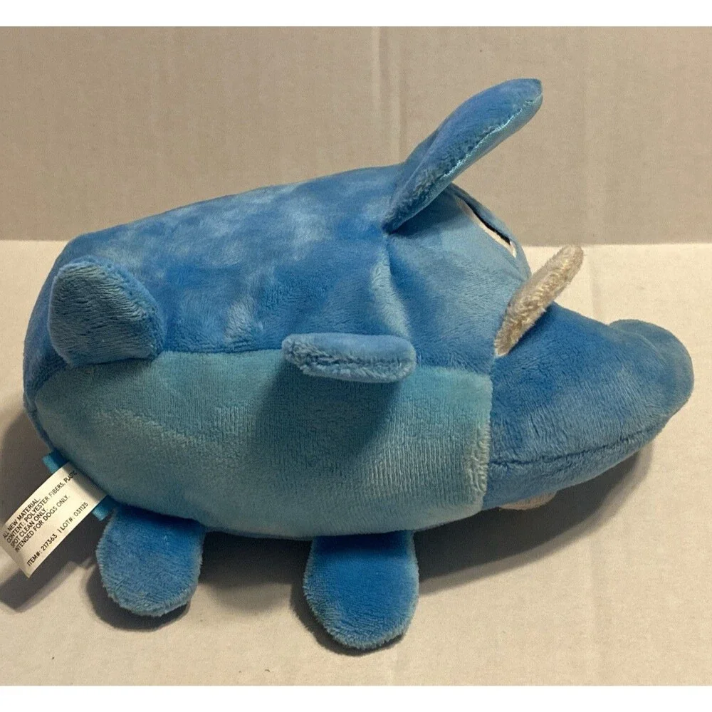 Bark Box Blue African Elephant Dog Toy Large Squeak Crinkle 8